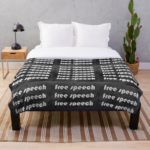 Item preview, Free speech typography in black designed and sold by StudioArtNew.