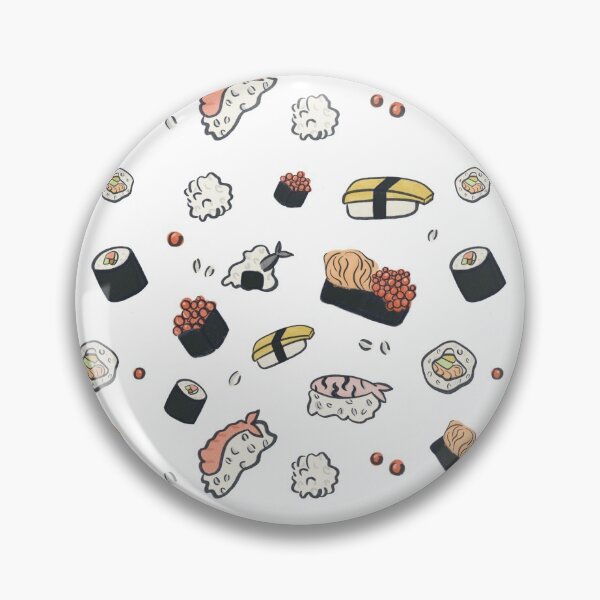 Item preview, Handdrawn sushi illustrations, which can also from a pattern designed and sold by AnaEyra.