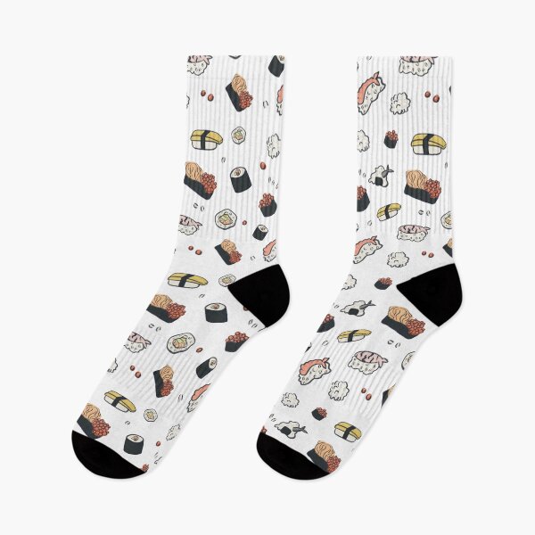 Item preview, Handdrawn sushi illustrations, which can also from a pattern designed and sold by AnaEyra.