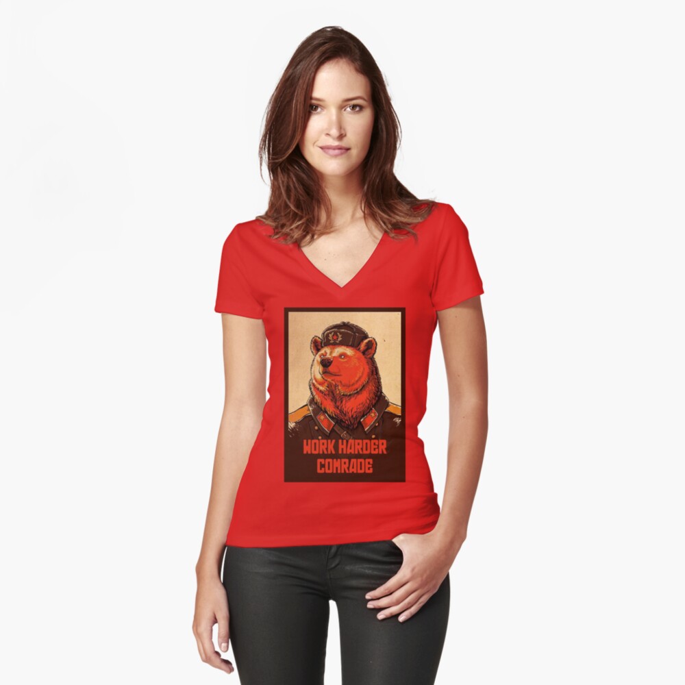 Artikel-Vorschau von Tailliertes T-Shirt mit V-Ausschnitt, designt und verkauft von Imaginals.