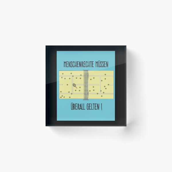 Item preview, Tennis And Human Rights Are Compatible! designed and sold by flofin.