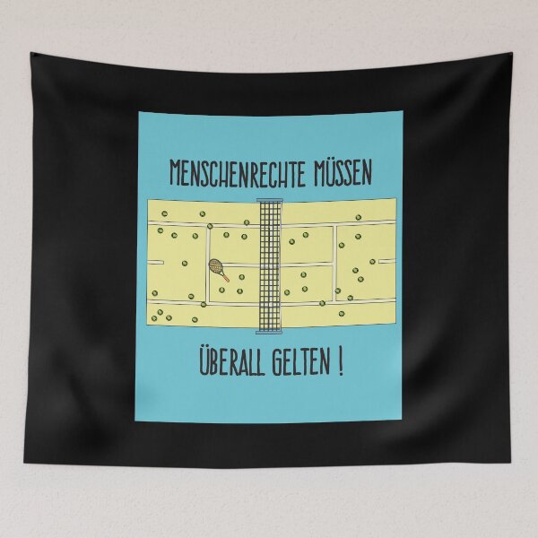 Item preview, Tennis And Human Rights Are Compatible! designed and sold by flofin.