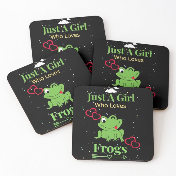 Item preview, Just A Girl Who Loves Frogs designed and sold by Mealamin.