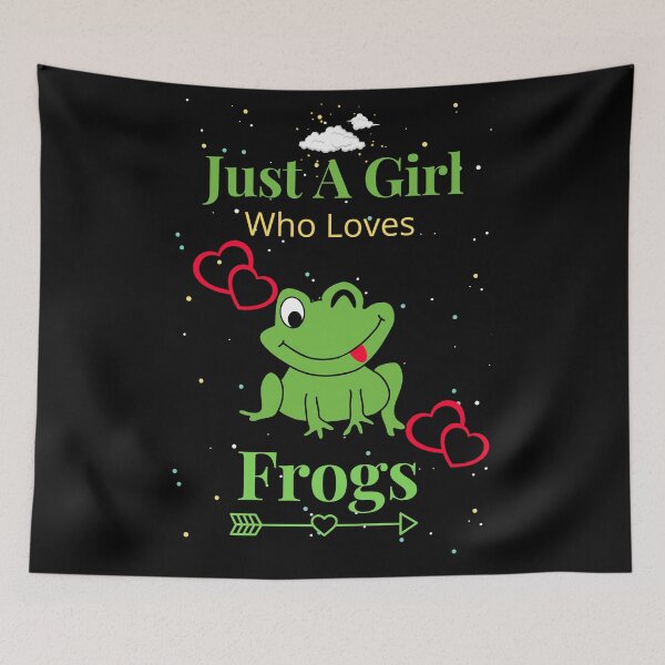 Item preview, Just A Girl Who Loves Frogs designed and sold by Mealamin.