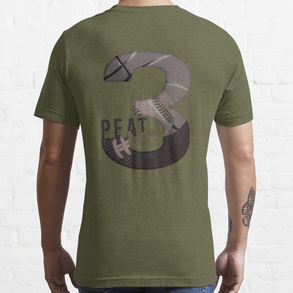 3-Peat Ball design Grey Essential T-Shirt for Sale by threepeat