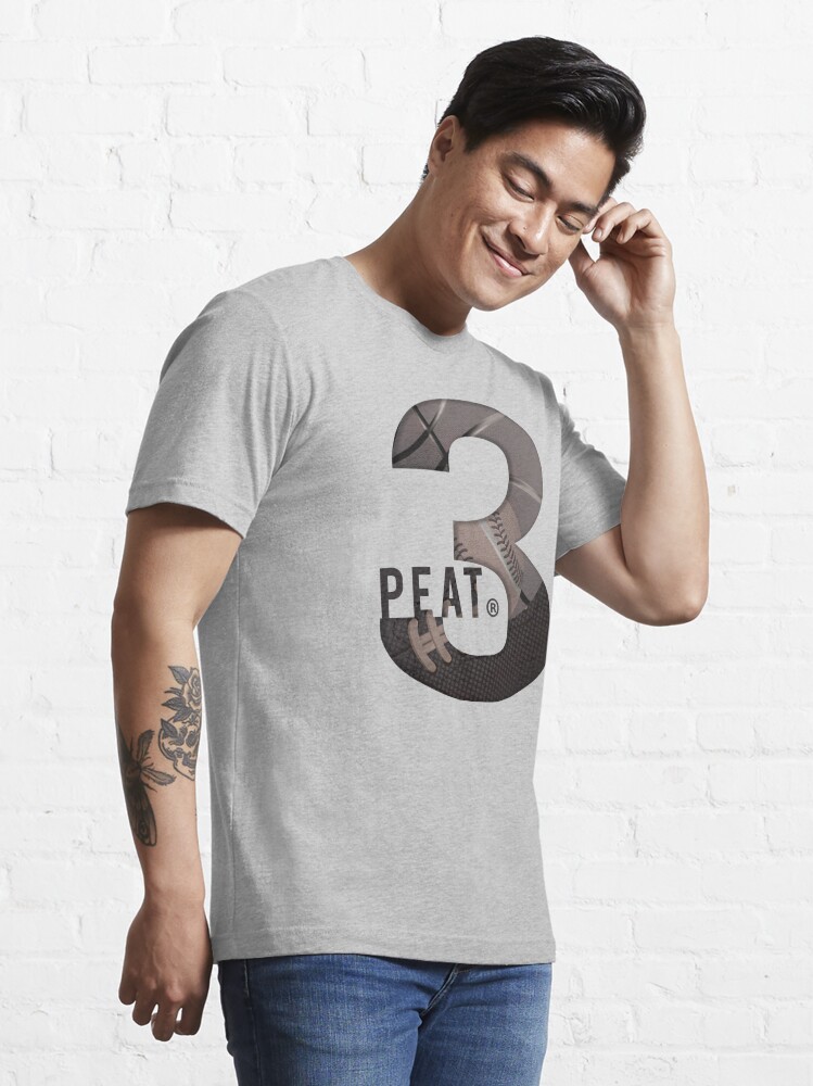 3-Peat Ball design Grey Essential T-Shirt for Sale by threepeat