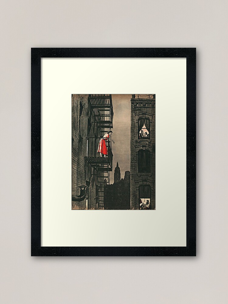 Alternate view of Loneliness is Dangerous illustration Framed Art Print