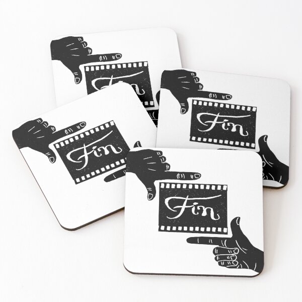 Item preview, Fin Film Hands - original linocut design and print designed and sold by PixelPalmer.