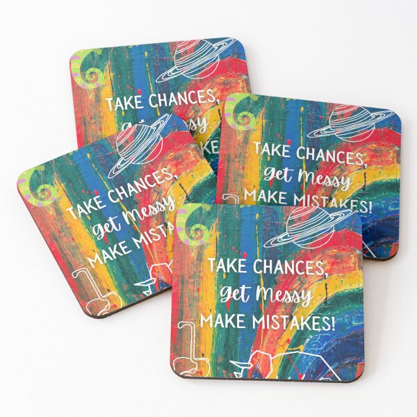 Item preview, Take chances, get messy, make mistakes! designed and sold by InkThinkArt.
