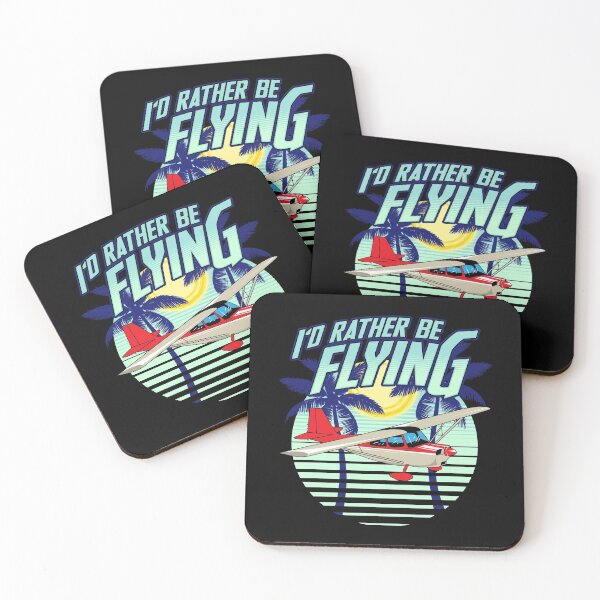 Item preview, Vintage I'd Rather Be Flying Retro Airplane Pilot designed and sold by perfectpresents.