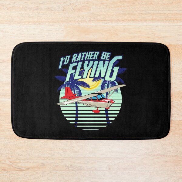 Item preview, Vintage I'd Rather Be Flying Retro Airplane Pilot designed and sold by perfectpresents.