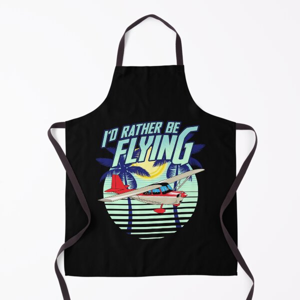 Item preview, Vintage I'd Rather Be Flying Retro Airplane Pilot designed and sold by perfectpresents.