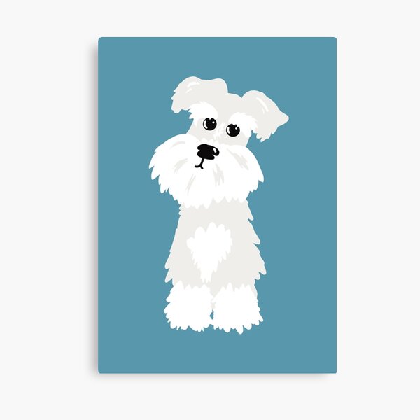 Decoracion Schnauzer Miniatura Blanco Redbubble