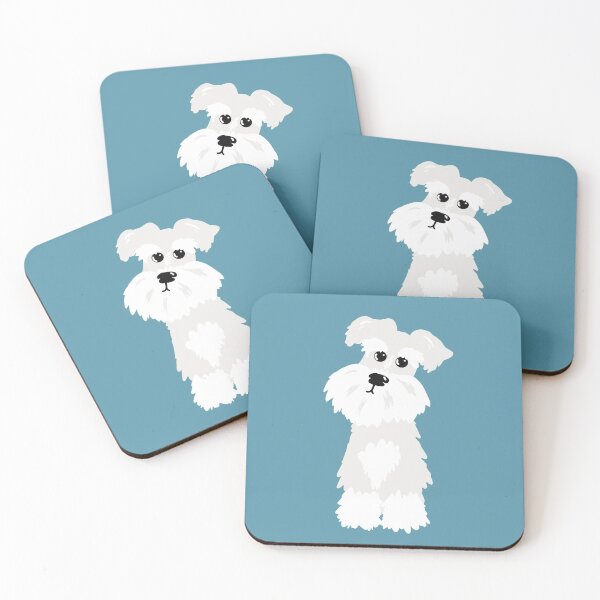 Item preview, White Miniature Schnauzer Dog designed and sold by NattyDesigns.