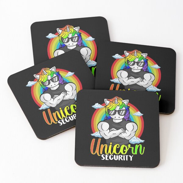 Item preview, Cute Unicorn Security Confident Rainbow Unicorn designed and sold by perfectpresents.