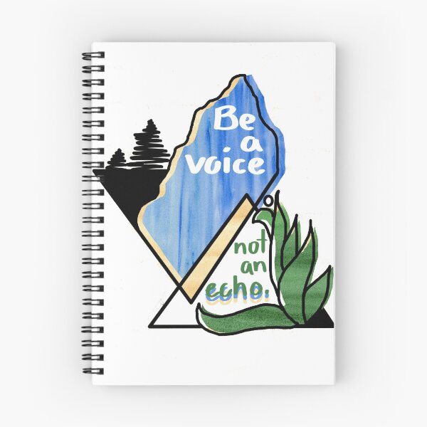 Item preview, Earth day quote be a voice not an echo designed and sold by NatalyOnArt.