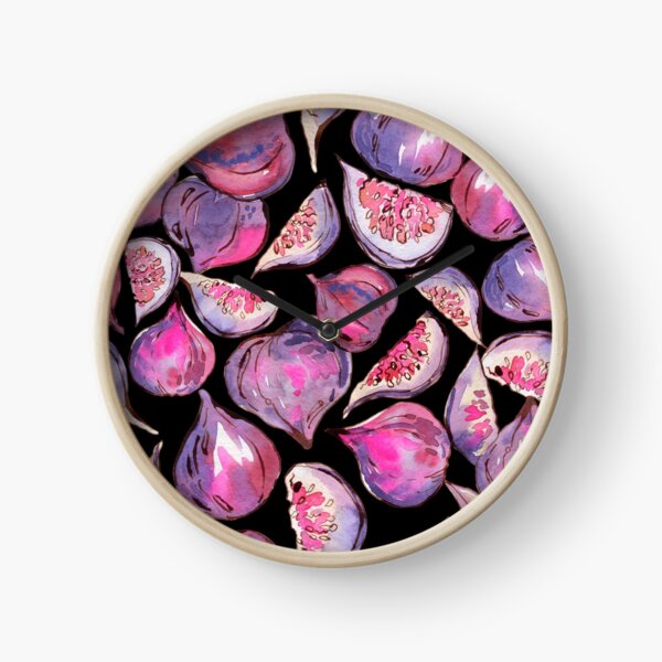 Item preview, Figs on black watercolor pattern designed and sold by AnjeseAnna.