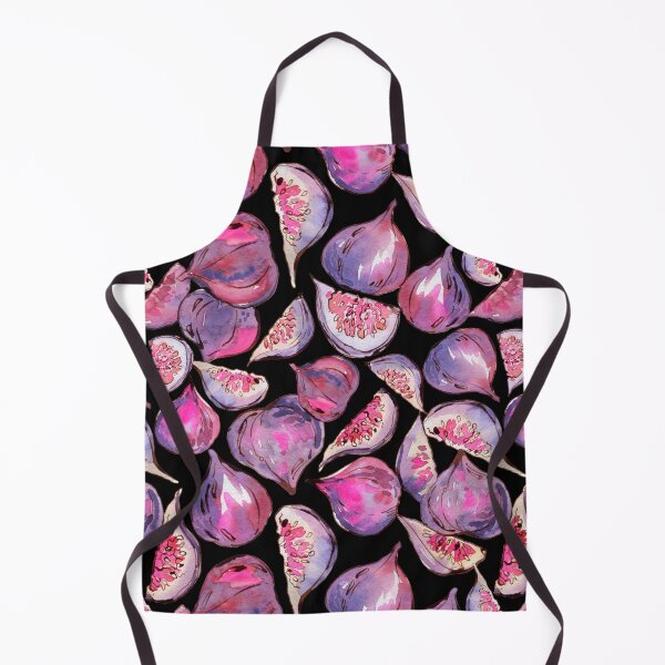 Item preview, Figs on black watercolor pattern designed and sold by AnjeseAnna.