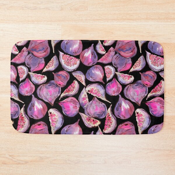 Item preview, Figs on black watercolor pattern designed and sold by AnjeseAnna.