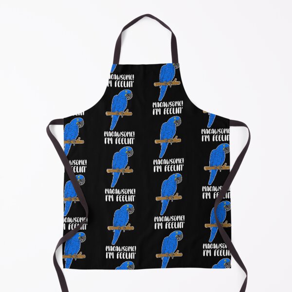 Item preview, Funny Parrot Lover Hyacinth Macaw Pun Macawsome print designed and sold by jakehughes2015.
