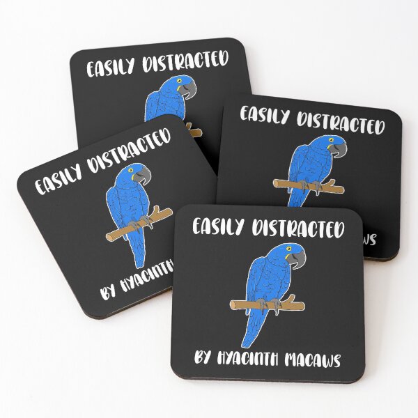 Item preview, Parrot Lover Easily Distracted By Hyacinth Macaws design designed and sold by jakehughes2015.