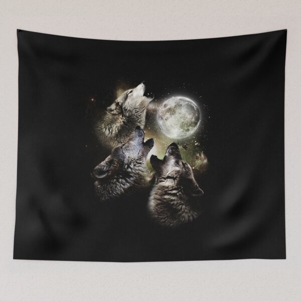 Item preview, Howling Wolf Woods - Night Sky Nature Forest designed and sold by PrintPress.