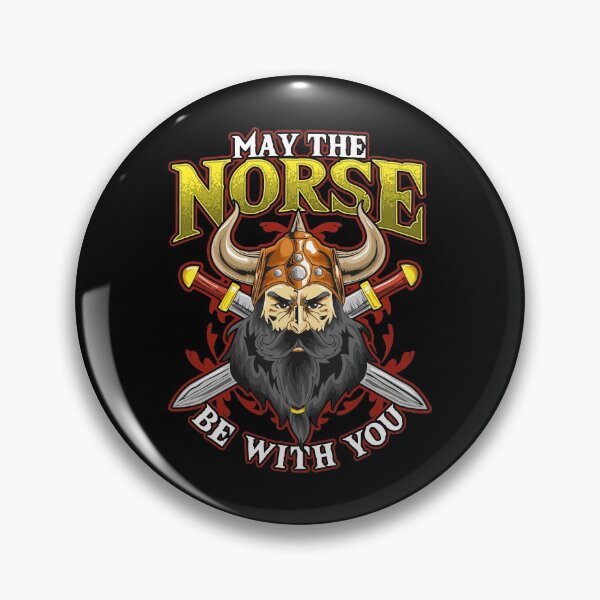Item preview, Funny May The Norse Be With You Viking Warrior Pun designed and sold by perfectpresents.
