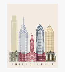 Philadelphia skyline poster Photographic Print