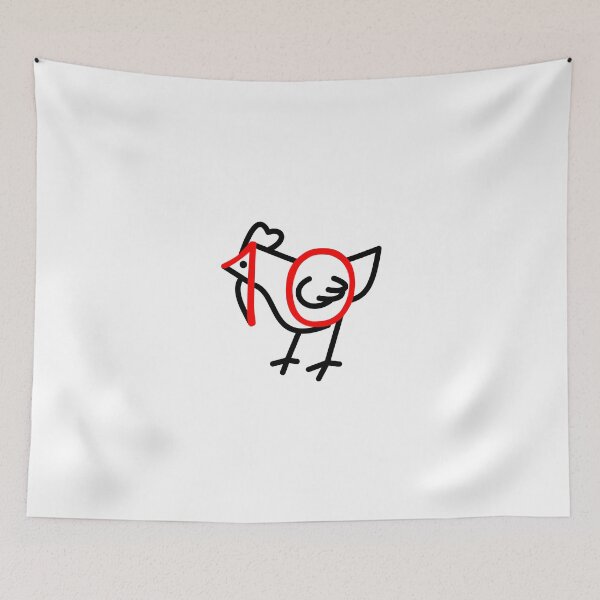 Item preview, Draw With Numbers 10 Chicken designed and sold by Paulina Vanlife.