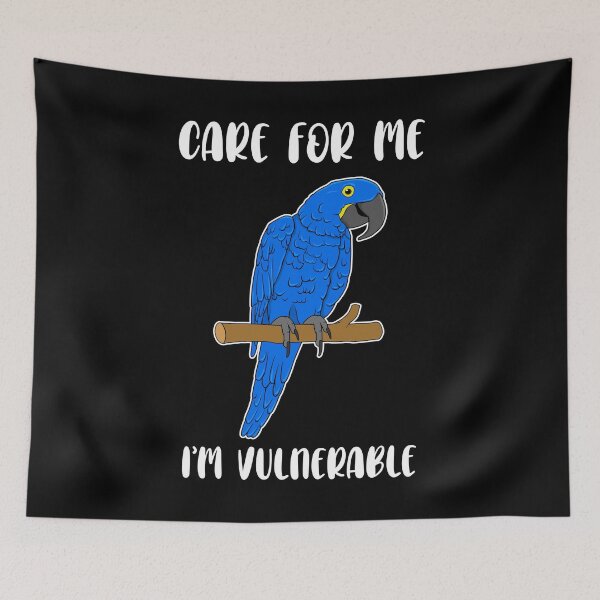 Item preview, Bird Lover Hyacinth Macaw Parrot Care For Me design designed and sold by jakehughes2015.