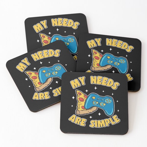 Item preview, My Needs Are Simple Funny Gaming Pizza Gamer Gift designed and sold by Stronzi.