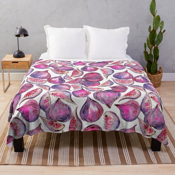 Item preview, Figs on white watercolor pattern designed and sold by AnjeseAnna.