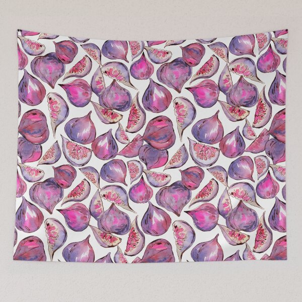 Item preview, Figs on white watercolor pattern designed and sold by AnjeseAnna.