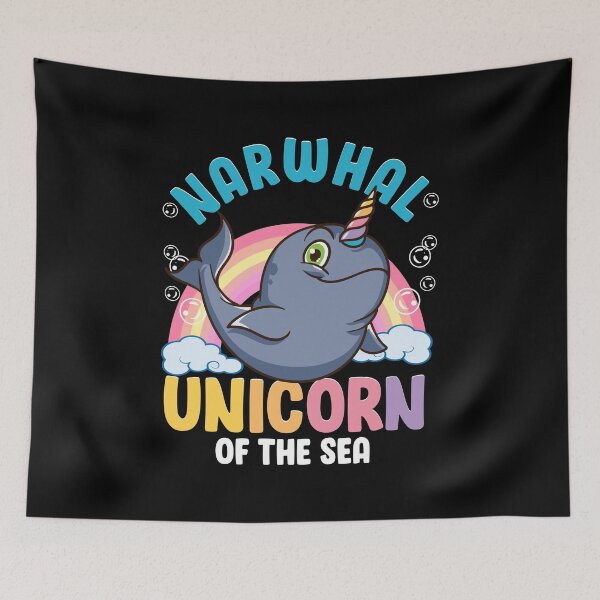 Item preview, Funny Horned Narwhal Unicorn Of The Sea Rainbow designed and sold by perfectpresents.