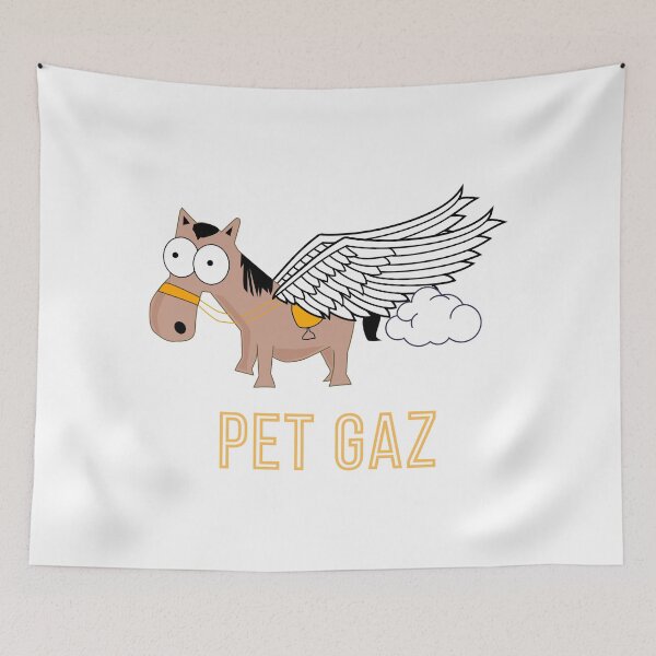 Item preview, Pegasus Pet Gaz Funny French Pun About Farts designed and sold by Nathalie Aynié.
