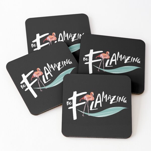 Item preview, Be Flamazing - Fun positive quote for flamingo lovers - Caroline Laursen Original designed and sold by Caroline Laursen.