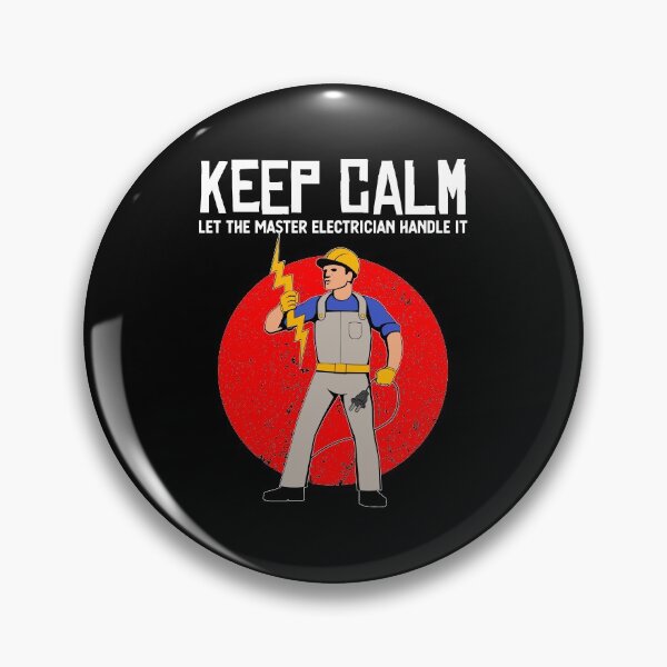 Item preview, Funny Keep Calm Master Electrician Electrical Work design designed and sold by jakehughes2015.