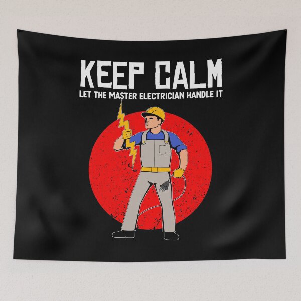 Item preview, Funny Keep Calm Master Electrician Electrical Work design designed and sold by jakehughes2015.