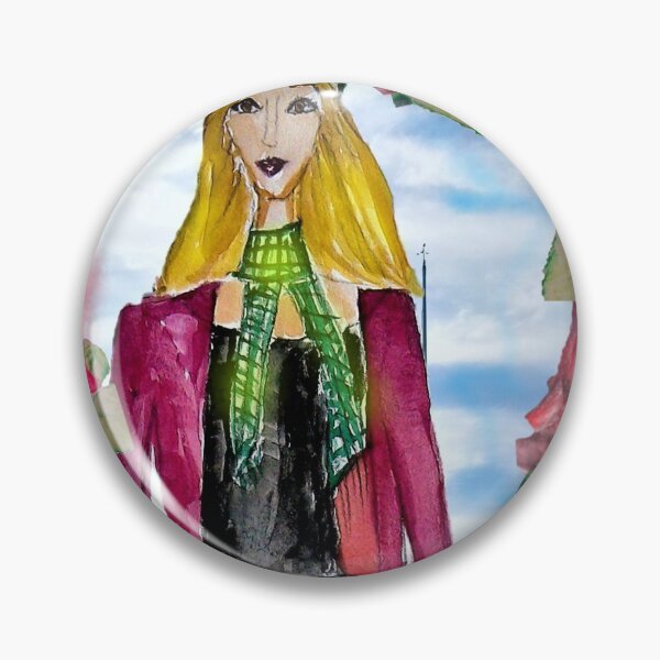Item preview, BLONDIE FASHIONISTA WITH ROSES  designed and sold by IvanaKada.