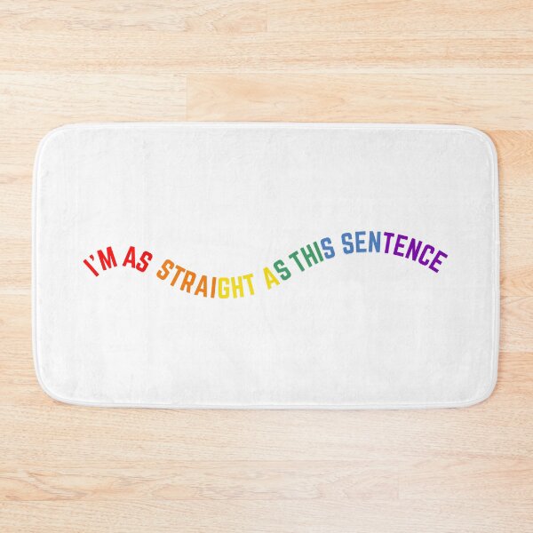 Item preview, I'm as straight as this sentence LGBTQ+ designed and sold by Anna  Huijgen.