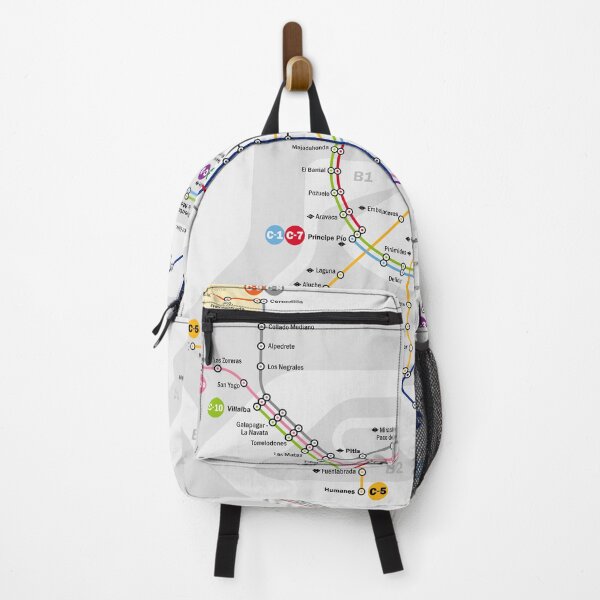 Item preview, Madrid Commuter Train Map designed and sold by Sergio's Maps and Graphics.