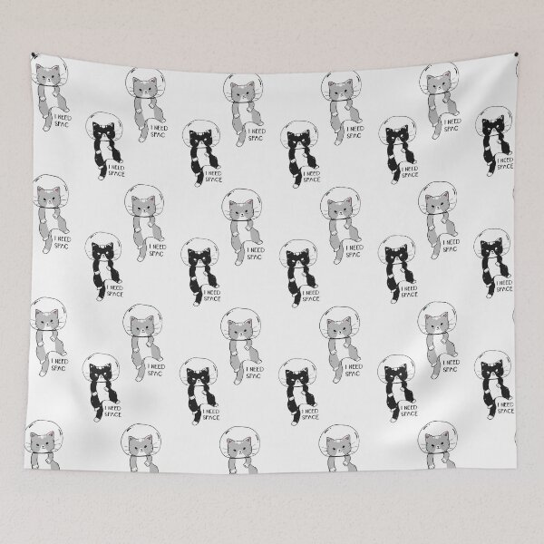 Item preview, space astronaut cat in galaxy designed and sold by samah82.