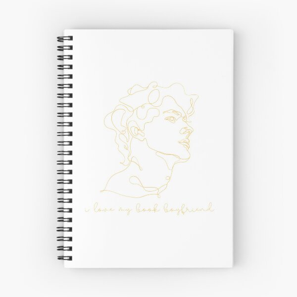 Item preview, Monoline Beautiful Man Face I Love My Book Boyfriend designed and sold by Nathalie Aynié.