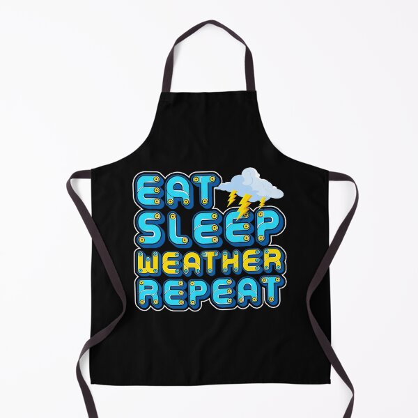 Item preview, Cute & Funny Eat Sleep Weather Repeat Meteorology designed and sold by perfectpresents.
