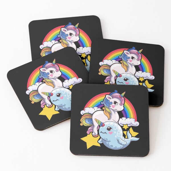 Item preview, Cute Horned Narwhal And Unicorn Animal Friends designed and sold by perfectpresents.