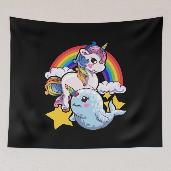 Item preview, Cute Horned Narwhal And Unicorn Animal Friends designed and sold by perfectpresents.