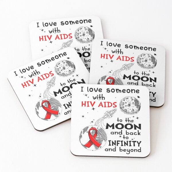 Item preview, I Love Someone With Hiv Aids To The Moon And Back designed and sold by heppenp.
