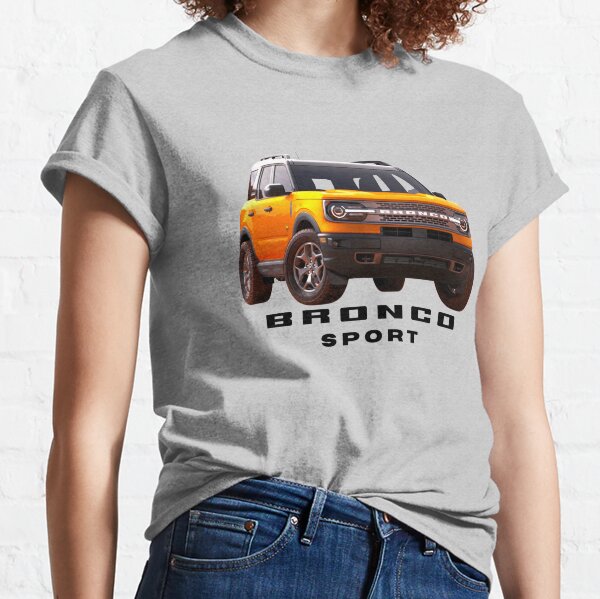 ZoomiesShop 2021-2022 Ford Bronco 'Merica Womens T-Shirt, Ladies Bronco T-Shirt, Gift for Wife, Ford Bronco Sport