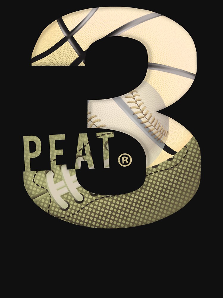 3-Peat Ball design Yellow-Green Essential T-Shirt for Sale by