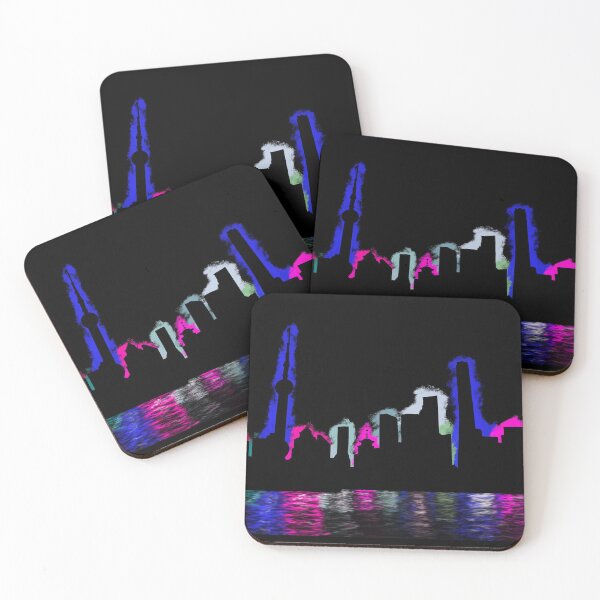 Item preview, Colourful Shanghai Skyline designed and sold by DHDoodles.